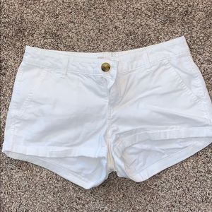 Juniors White Shorts